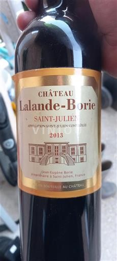 Burdeos Saint-Julien Grand Cru Château Lalandeborie 2013