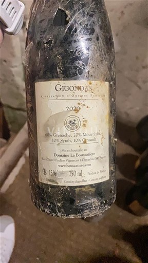 Rhônen laakso Gigondas Domaine La Bouïssière 2020