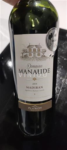 Sud-Ouest Madiran Domaine Manaude 2014
