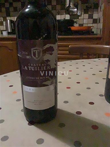 Burdeos Côtes-de-bourg Château La Tuilière Tradition 2016