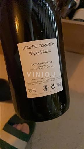 Vallée du Rhône Côtes-du-rhône Gramenon Poignée de Raisins Non Millésimé