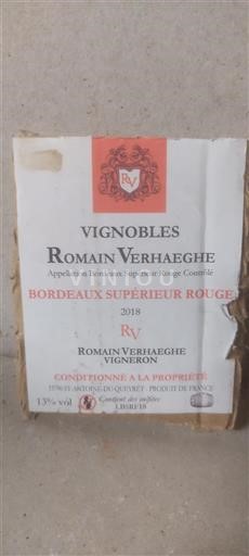 Bordeaux Bordeaux Supérieur Vignobles Romain Verhaeghe 2018