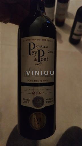 Bordeaux Médoc Château Pey De Pont 2013
