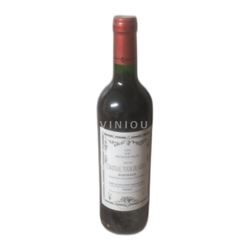 Vin Rouge sec Château Tour du Goua 2010 France Bordeaux AOC