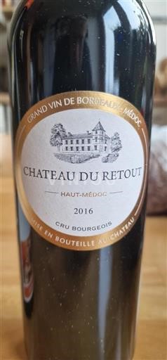 Bordoja Haut-Médoc Château Retout 2016
