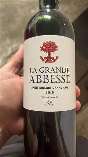 Bordeaux Saint-Émilion Grand Cru La Grande Abbesse 2016