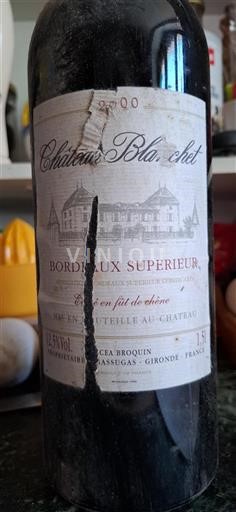Bordéus Bordeaux Superior Château Blanchet 2000