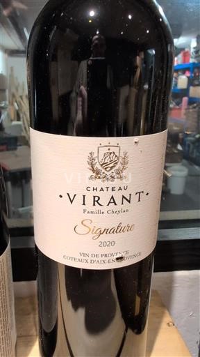 Provence Coteaux d'Aix-en-Provence Château Virant Signature 2020