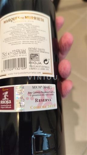 La Rioja Rioja Marqués De Murrieta Reserva 2013