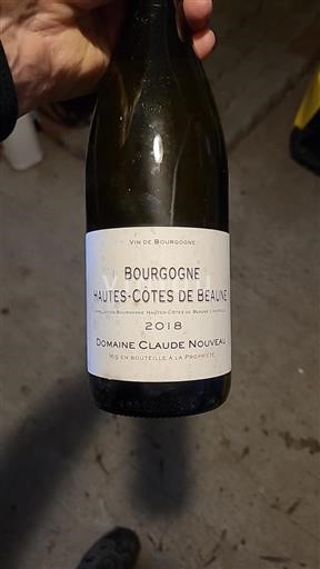 Bourgogne Hautes Côtes de Beaune Domaine Claude Nouveau 2018