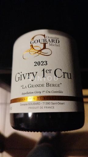 Burgundy Not Specified Premier Cru Domaine Goubard Michel La Grande Berge 2023