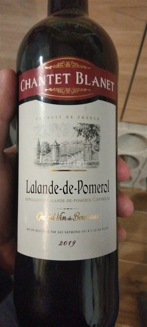 Bordeaux Lalande-de-pomerol Château Chantet Blanet 2019