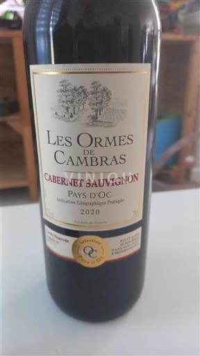 Languedoc-Roussillon Pays d'Oc Les Ormes De Cambra Cabernet Sauvignon 2020
