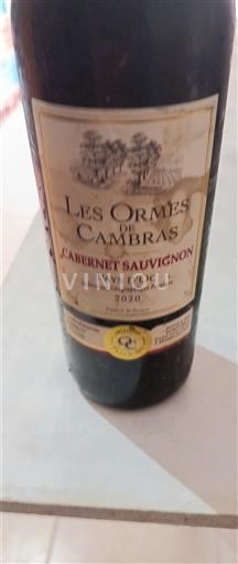Languedoc og Roussillon Pays d'oc Les Ormes De Cambra Cabernet Sauvignon 2020