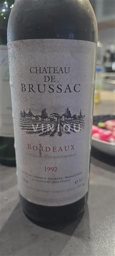 Bordeaux Château Brussac 1992