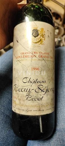 Bordeaux Saint-Émilion Grand Cru Grand Cru Château Beauséjour Bécot 1990