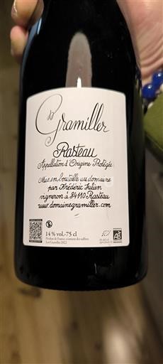 Rhône Valley Rasteau Domaine Gramiller 2022