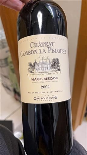 Weine Rouge sec Château Cambon La Pelouse 2004 Frankreich Bordeaux Haut-Médoc AOC