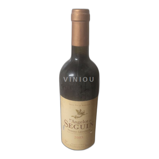 Vin Rouge sec L'Angelot Château Seguin 2005 France Bordeaux Pessac-Léognan AOC