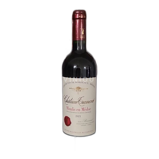 Vin Rouge sec Château Cramond 2021 France Bordeaux Moulis-en-Médoc AOC Grand Cru