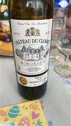 Burdeos Bordeaux Château du Closet 2020