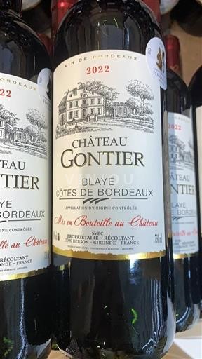 Bordeaux Blaye-côtes-de-bordeaux Château Gontier 2022