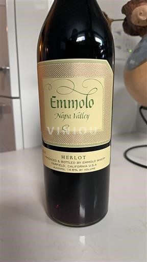 Kalifornialaiset AVA:t Napa Valley Emmolo Merlot 2020