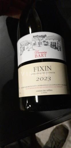 Burgundy Fixin Domaine Bart 2023