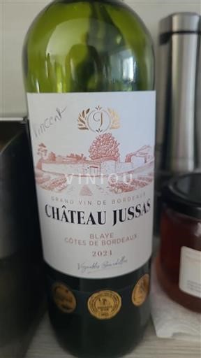 Bordéus Blaye-Côtes-de-Bordéus Château Jussas 2021