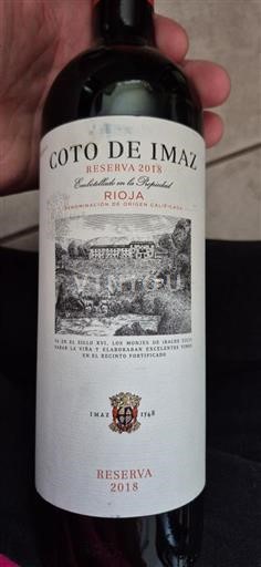 Ла-Ріоха Ріоха Coto De Imaz Reserva 2018