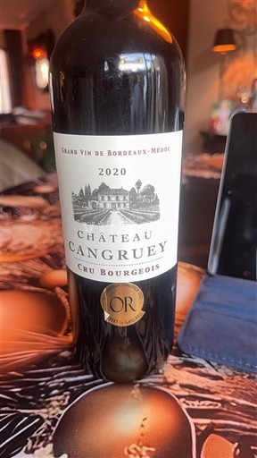 Bordeaux Médoc Château Cangruey 2020