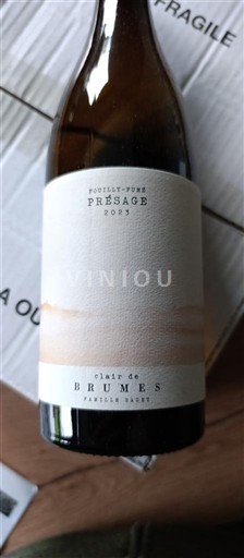 Loire Valley Pouilly-fumé Clair De Brumes Présage 2023