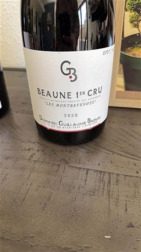 Borgoña No especificado Premier Cru Domaine Guillaume Baduel Les Montrevenots 2020