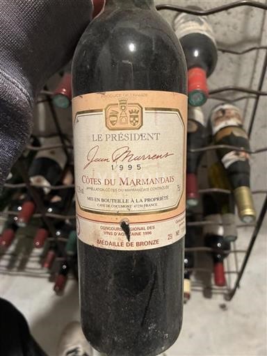Lounais-Ranska Côtes-du-Marmandais Le Président Jean Marens 1995
