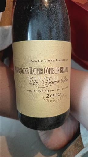 Bourgondië Hautes Côtes de Beaune L.métairie Les Beaux Sites 2010