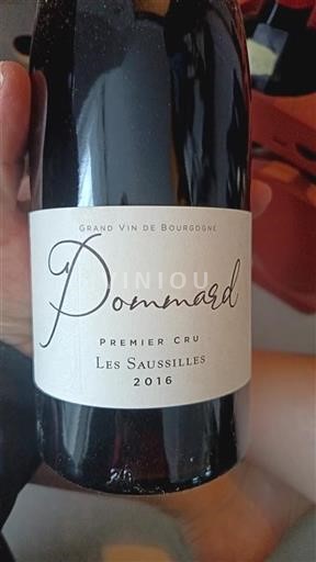 Bourgogne Pommard Premier Cru Les Saussilles 2016