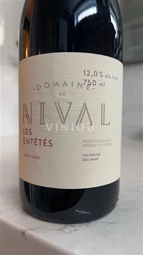 Québec Không được chỉ định Domaine Nival Les Entêtés 2021