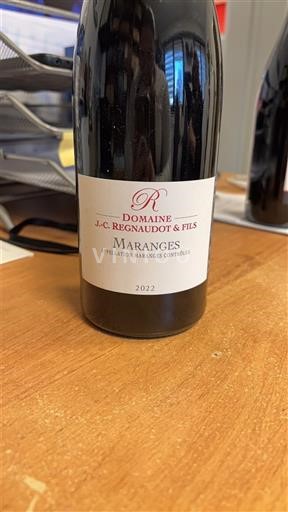 Burgundija Maranges Domaine Jc. Regnaudot & Fils 2022