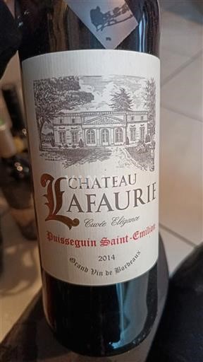 Bordeaux Puisseguin-saint-émilion Château Lafaurie Élégance 2014