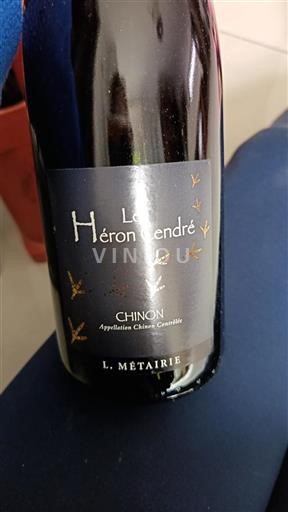 Loiredalen Chinon L. Métairie Le Héron Cendré Icke årgångsbetecknad