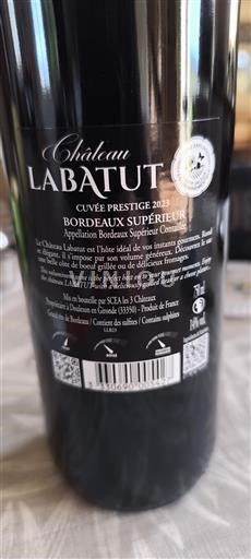 Bordeaux Bordeaux supérieur Château Labatut Prestige 2023