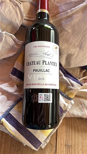 Bordeaux Pauillac Cru Bourgeois Château Plantey 2014