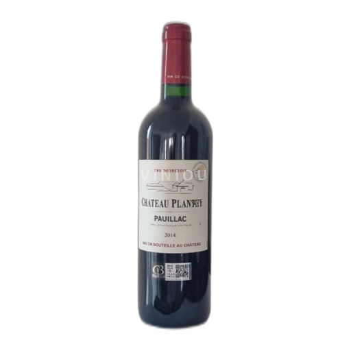 Vin Rouge sec Château Plantey 2014 France Bordeaux Pauillac AOC Cru Bourgeois