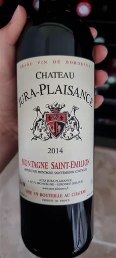 Bordeaux Montagne-Saint-Émilion Château Juraplaisance 2014