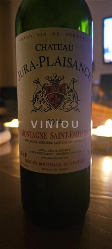 Bordeaux Montagne-saint-émilion Château Juraplaisance 2014