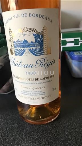 Bordeaux Premières Côtes de Bordeaux Château Régis 2000