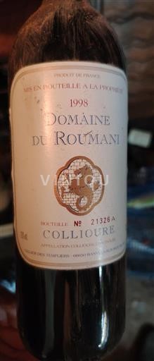 Roussillon Collioure Domaine Roumani 1998