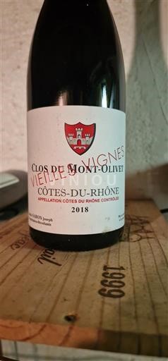 Rhônedalen Côtes du Rhône Clos Du Montolivet Vieille vigne 2018