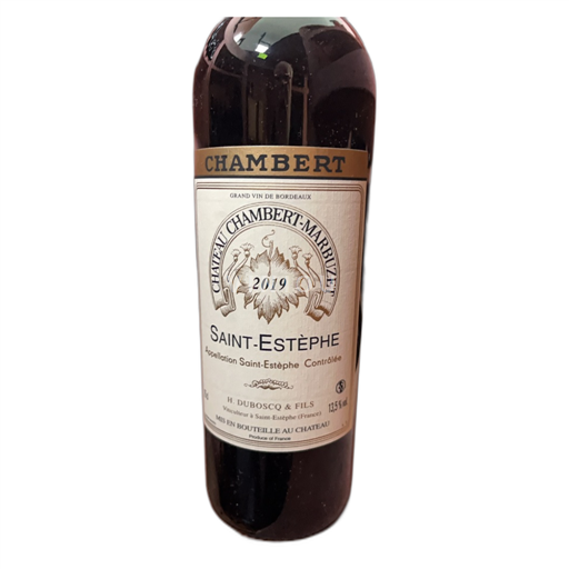 Vin Rouge sec Château Chambert-Marbuzet 2019 France Bordeaux Saint-Estèphe AOC