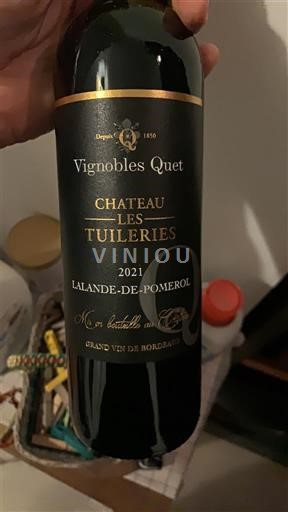 Bordeaux Lalande-de-pomerol Château Les Tuileries 2021